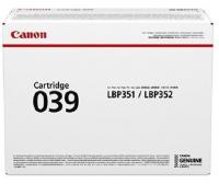 Картридж Canon 039 LBP351/352 Black (11000 стор)