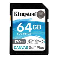 Карта пам'яті Kingston Canvas Go! Plus SDXC 64GB C10 UHS-I U3 V30 R170/W70MB/s