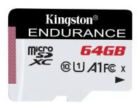 Карта пам'яті Kingston High Endurance microSDXC 64GB C10 UHS-I R95/W30MB/s