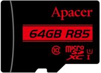 Карта пам'яті microSDXC Apacer 64GB C10 UHS-I R85MB/s + SD