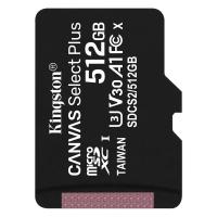 Карта пам'яті Kingston Canvas Select Plus microSDXC 512GB A1 C10 UHS-I U3 V30 R100/W85 MB/s