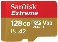 Карта пам'яті SanDisk Extreme microSDXC 128GB C10 UHS-I U3 V30 A2 R190/W90MB/s