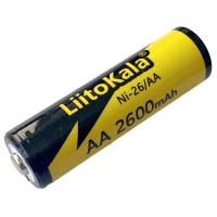 Акумулятор AA, Ni-26/AA 1.2V 2600mAh battery, LiitoKala, blister 1 pcs