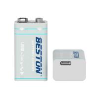 Акумуляторна батарея Beston 9V USB Type-C 1000mah Li-ion (9VC-10VC), 1шт