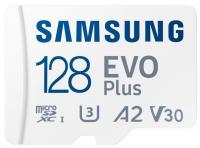 Карта пам'яті Samsung microSDXC Evo Plus 128GB U3 A2 V30 R130MB/s + SD-адаптер
